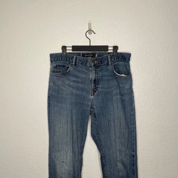 Banana Republic Mens Jeans 34 Tapered Denim Blue Casual Light Wash 34x32 - Picture 10 of 14